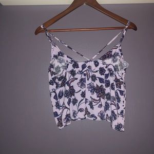 Kendall & Kylie purple flower tank top.